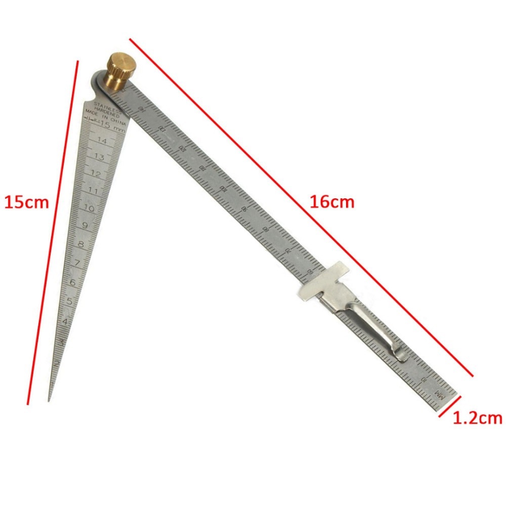 孔尺孔径规内径尺间隙尺楔形三角塞尺斜度规锥形间隙尺双面0-29mm