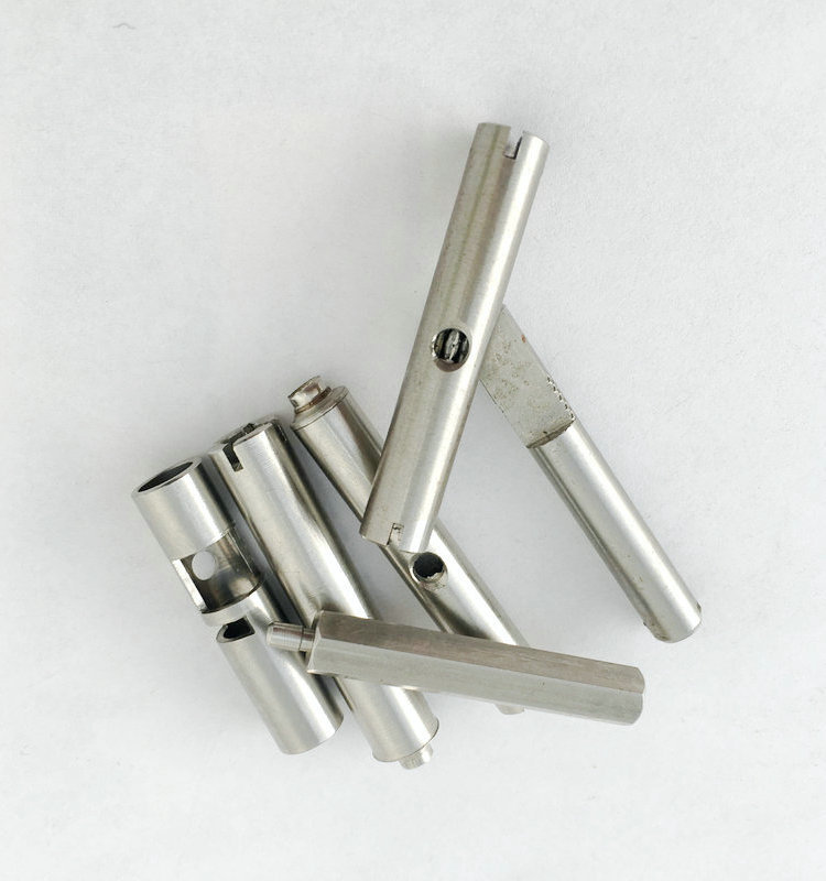 一字双孔圆柱形侧孔螺母 cnc数控车床加工 汽车零件定制 非标螺母