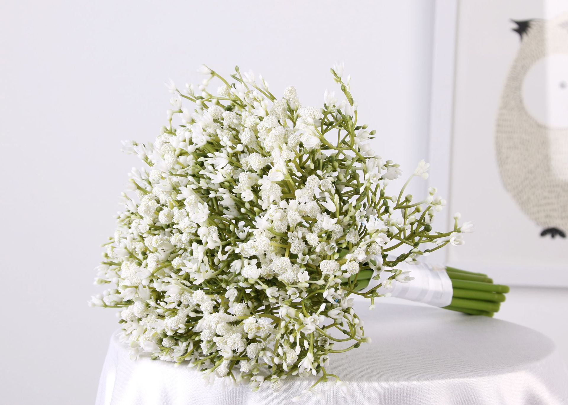 满天星仿真花手捧情人满天星婚庆婚礼花束新娘手捧花厂家批发