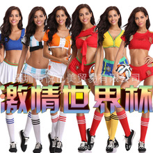 2022年世界杯啦啦队服装各国国家队足球宝贝服装啦啦服演出服装
