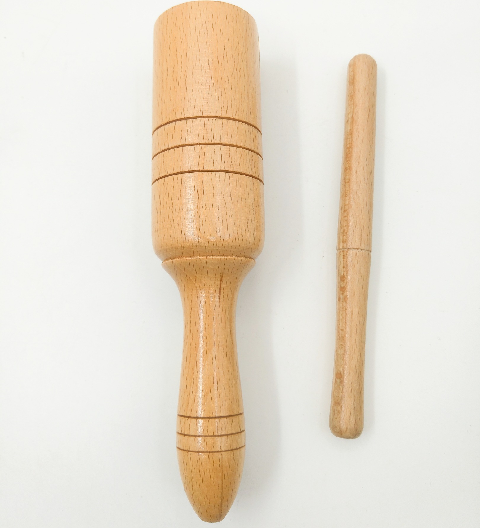 奥尔夫单响筒 单响梆子 响筒 梆子 榉木单响筒