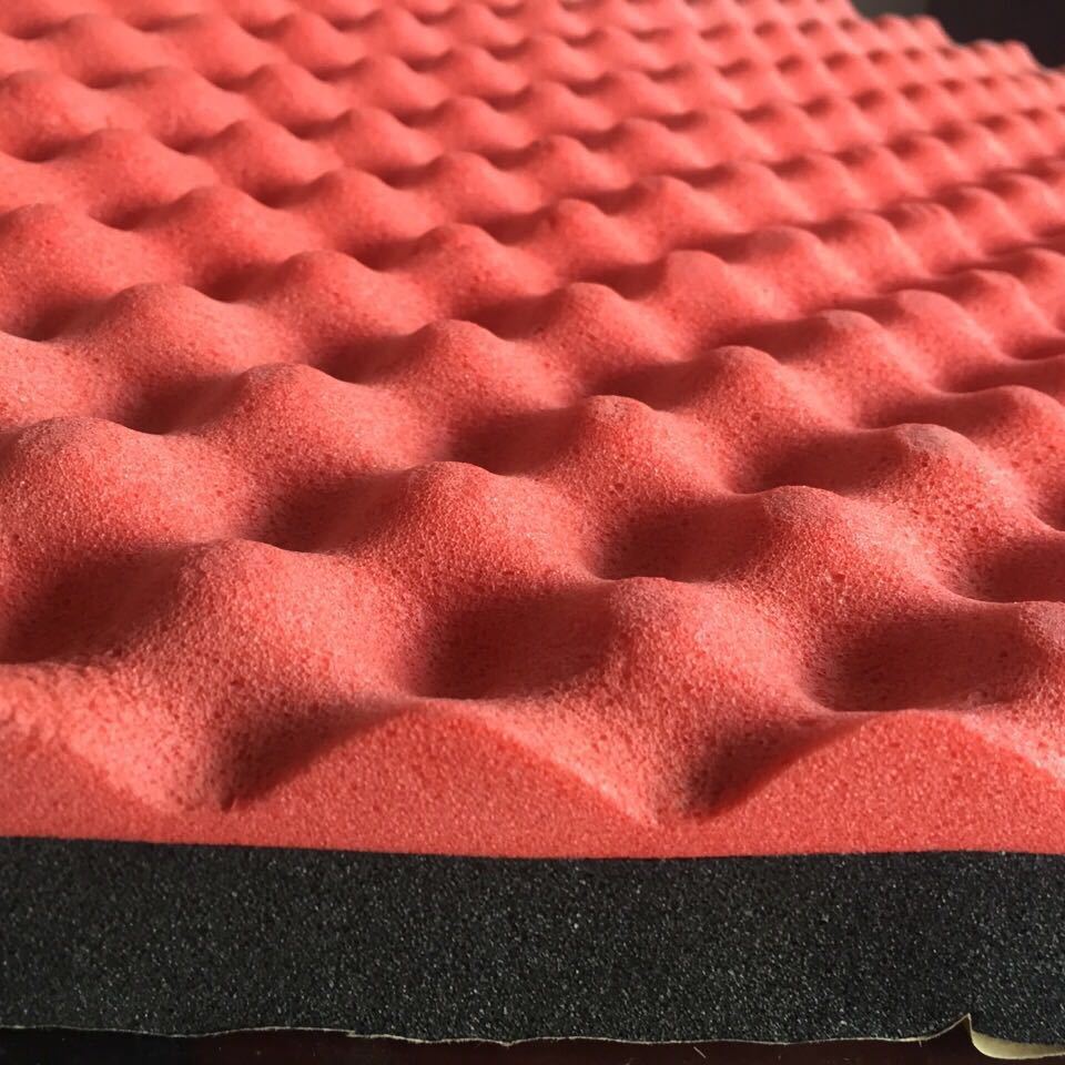 北京现货出售波峰海绵 橡塑鸡蛋棉 彩色隔音棉 30mm吸音海绵
