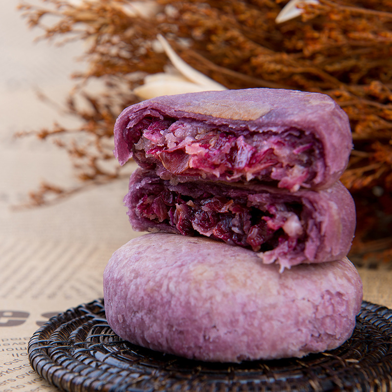 云南特产食品丽江玫瑰鲜花饼240g 月饼点心休闲零食糕点中秋