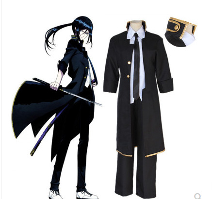 动画k动漫黑犬夜刀神狗朗cos服 cosplay服装男全套角色扮演演出服