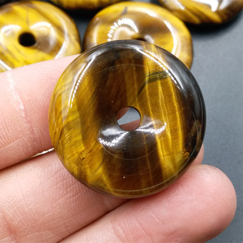老玉匠 a货虎睛石平安扣吊坠 虎眼石平安扣挂件 厂家-阿里巴巴