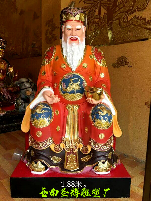 厂家生产 土地公土地婆神像福德正神土地爷土地奶树脂佛像 批发