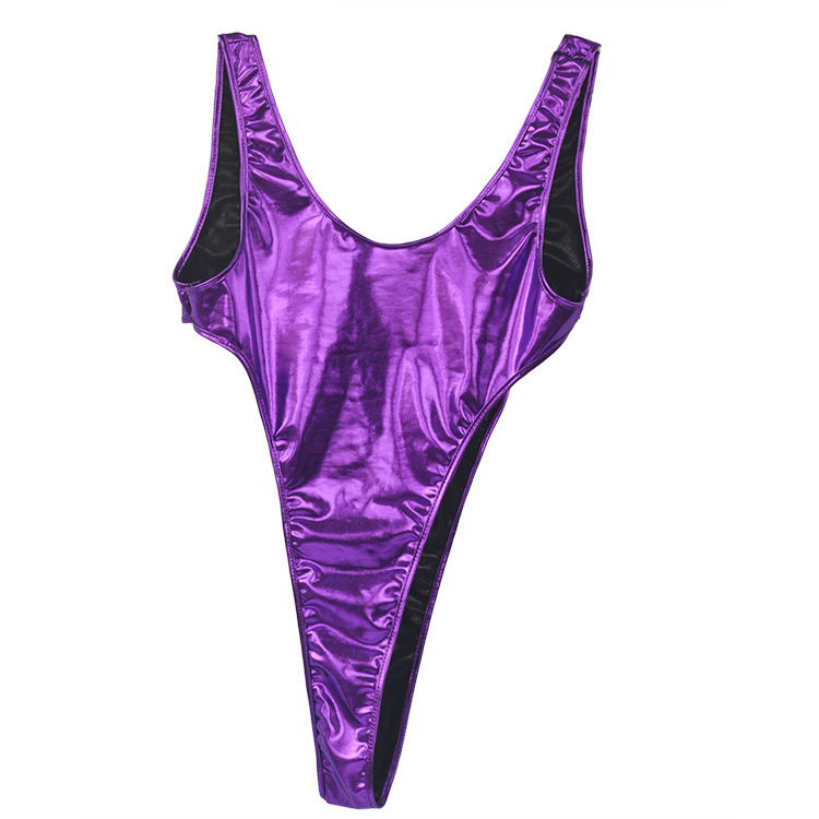 tzyl834-1女士女式情趣内衣内裤 高叉露背仿皮连体