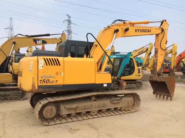 二手韩国现代150-7挖土机厂家 直销价格多少钱