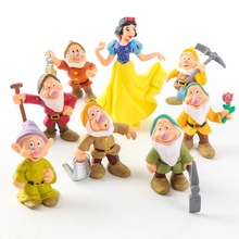 白雪公主与七个小矮人 8款白雪公主 小矮人手办 蛋糕摆件装饰模型
