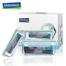 韩国进口Glasslock 3件套保鲜盒 GL06-3BC