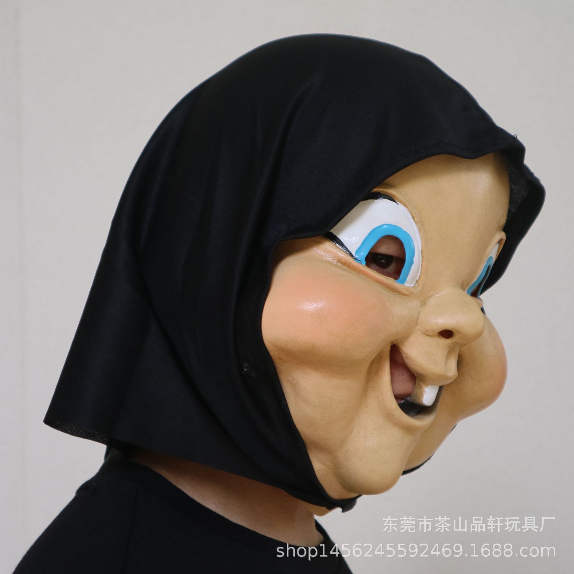忌日快乐面具头套 乳胶面具 万圣节道具乳胶恐怖角色派对扮演道具