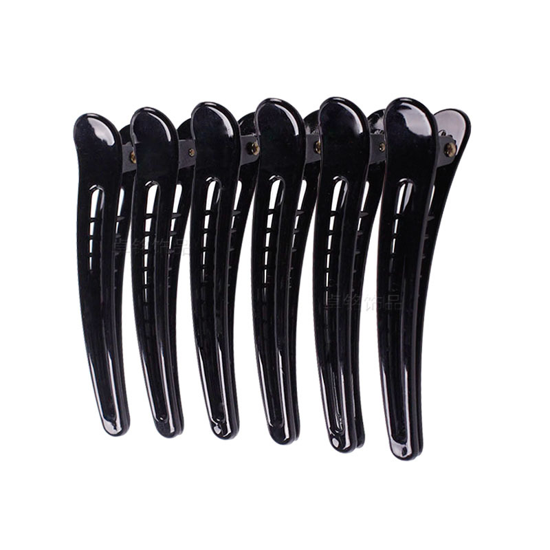 Fine Packaging Hairdressing Diy Hair Accessories Handmade Headwear Accessories Black Duckbill Clip Tweezers Spring Hairpin Wholesale