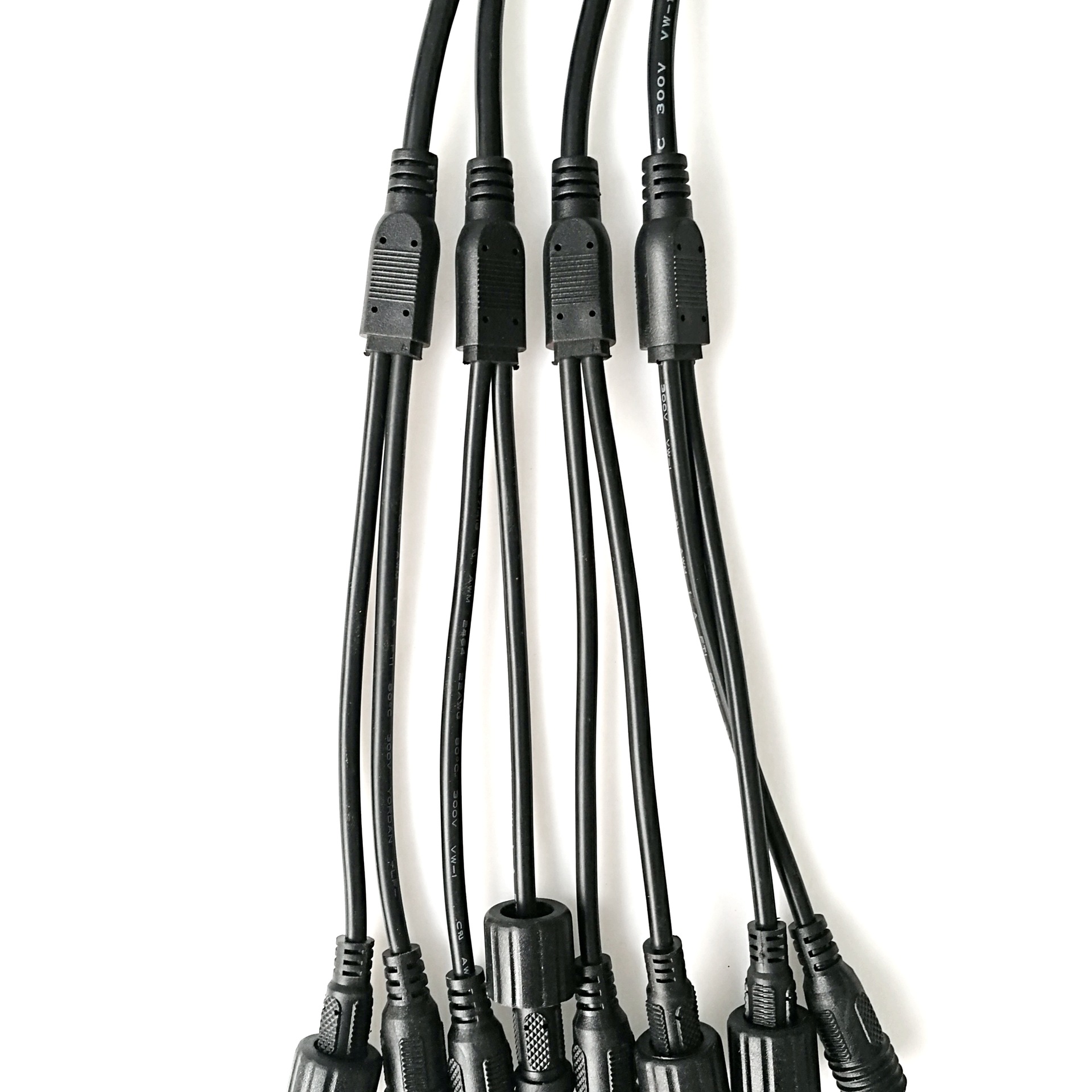 防水接头线厂家2芯y型防水连接器 led圆形y型防水线一拖二插头-阿里巴