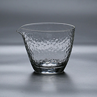 日本锤纹玻璃公道杯 茶海纯手工公道杯 日本设计师现货