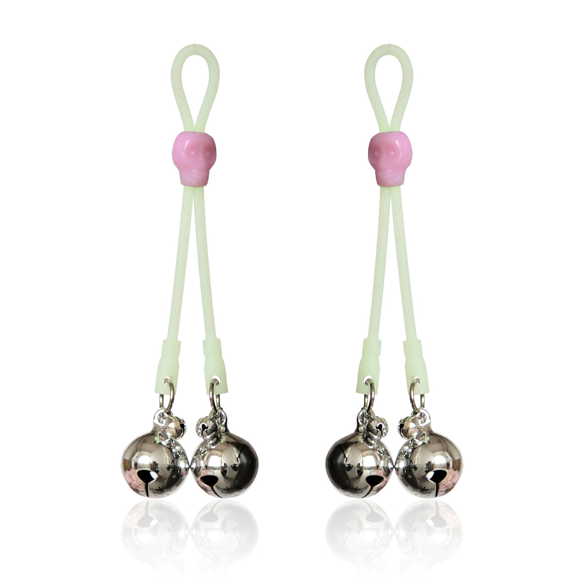 厂家直销批发情趣夜光绳铃铛乳夹奶头夹咪咪夹子乳铃铛女用性器具