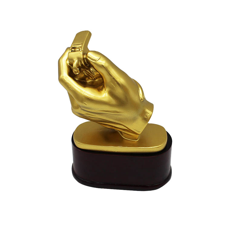 守门员奖杯定制金哨奖裁判员奖运动会比赛奖杯定制树脂工品艺摆饰