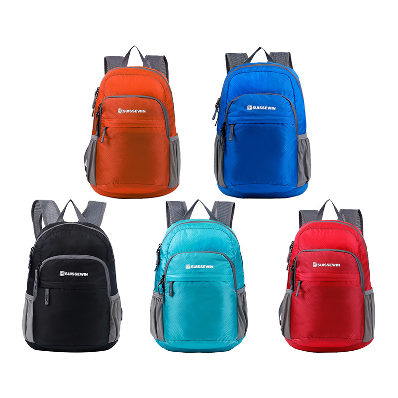 瑞士军刀suissewin折叠包户外超薄轻便登山双肩包书包 snk2308