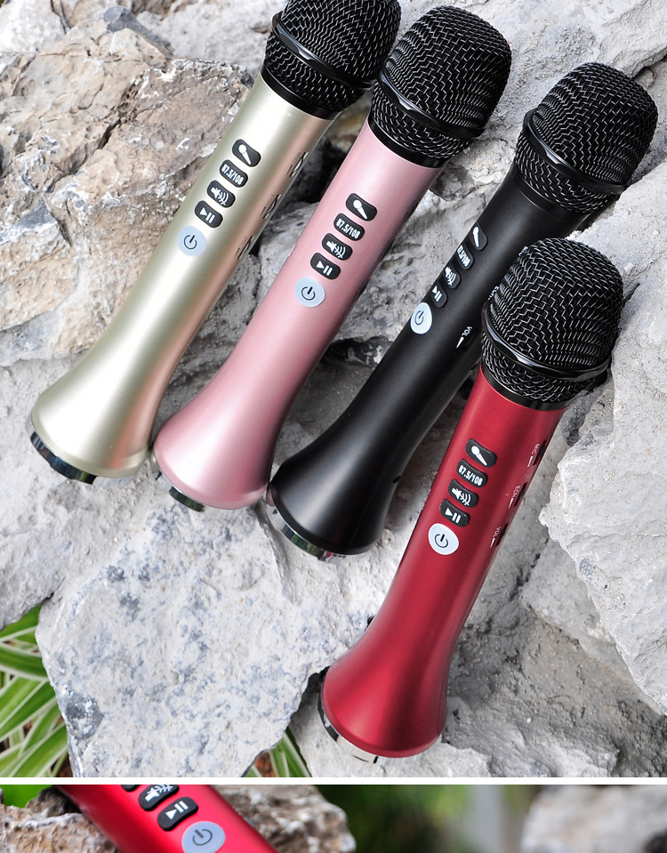 快乐相伴l-698话筒手机k歌宝无线麦克风车载fm连接 蓝牙麦克风15w