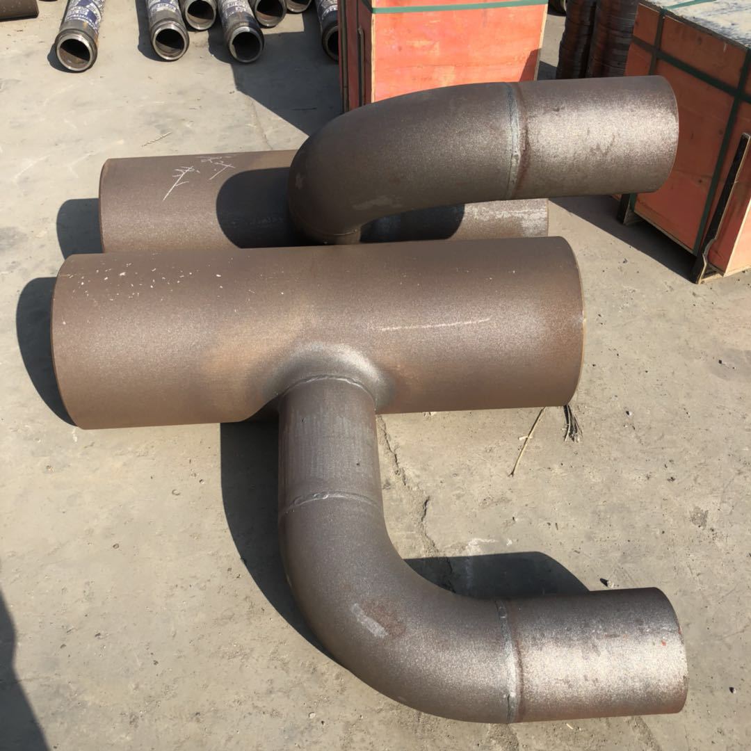 河北厂家生产销售国标 冲压大口径三通石油管线三通 热压接口三通