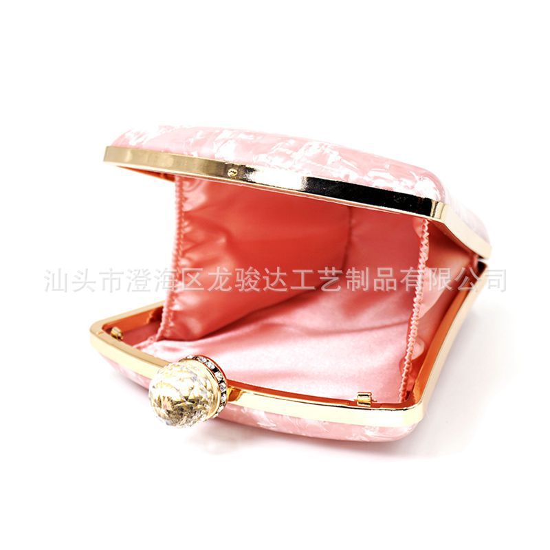 2018 New Vase-Shaped Jelly-Colored Pearlescent Acrylic Bag Women's Shoulder Crossbody Banquet Clutch