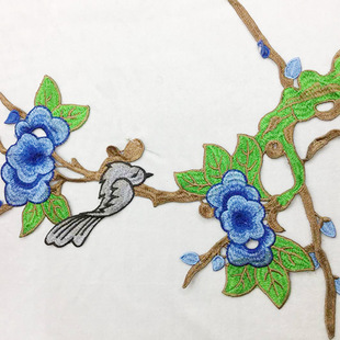 现货diy服装绣花边 水溶花边刺绣手工绣花图案布贴服饰贴花绣花边