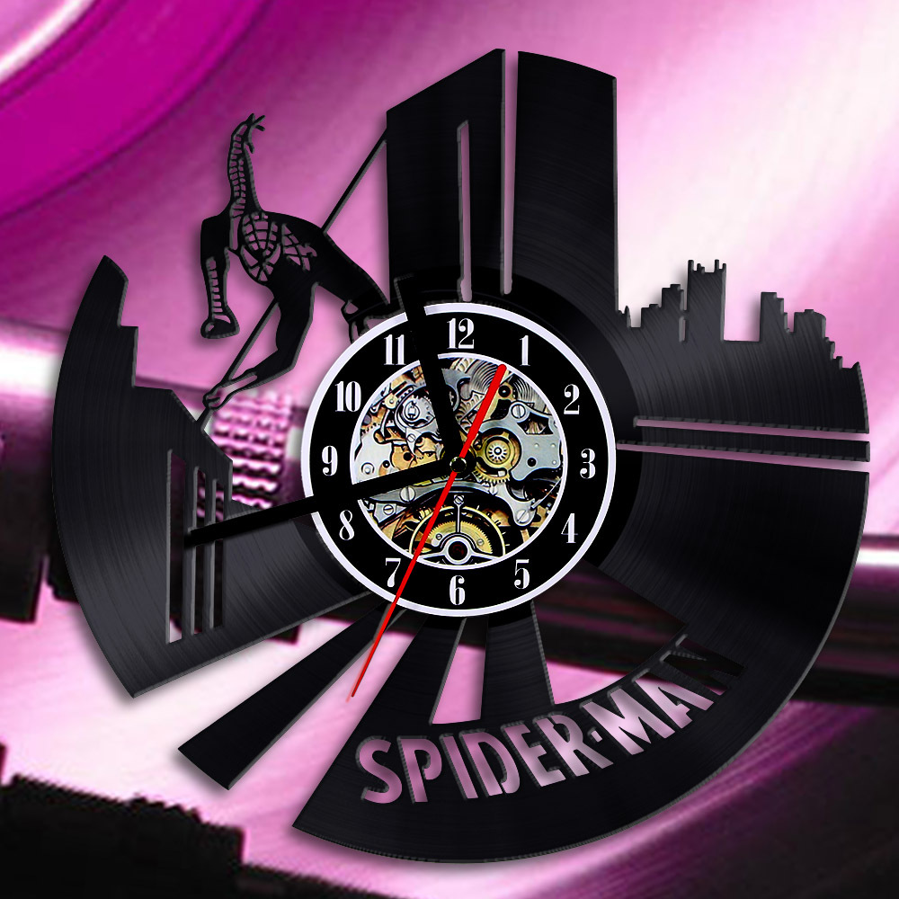 英雄归来蜘蛛六款创意时钟 挂钟卧室客厅 咖啡店 休闲会所挂钟