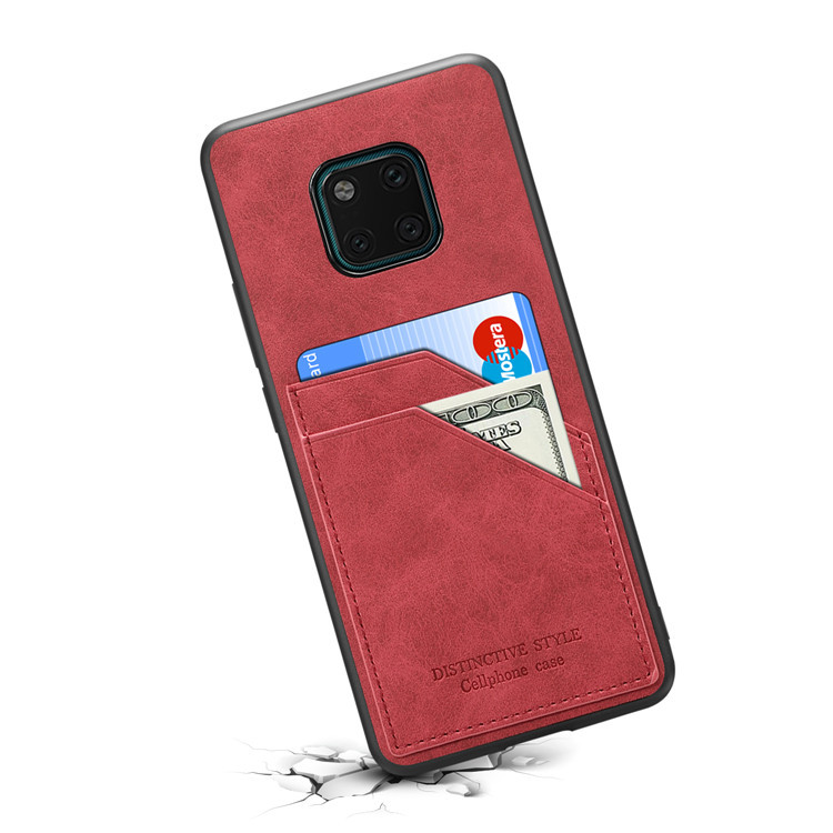 适用华为mate20手机壳mate20pro后盖手机套7仿皮双卡xs时尚保护套