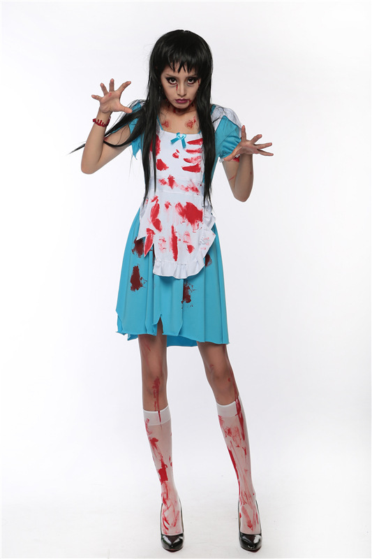 鬼新娘服装万圣节成人女吸血鬼服僵尸装巫公主裙恐怖干尸cosplay
