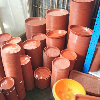 塑料花盆底盘托盘 红白圆形深托盘 多肉园艺园林花店 工厂批发
