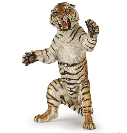 站立虎(黄色)实心pvc仿真站立虎(黄色)仿真站立虎(黄色)