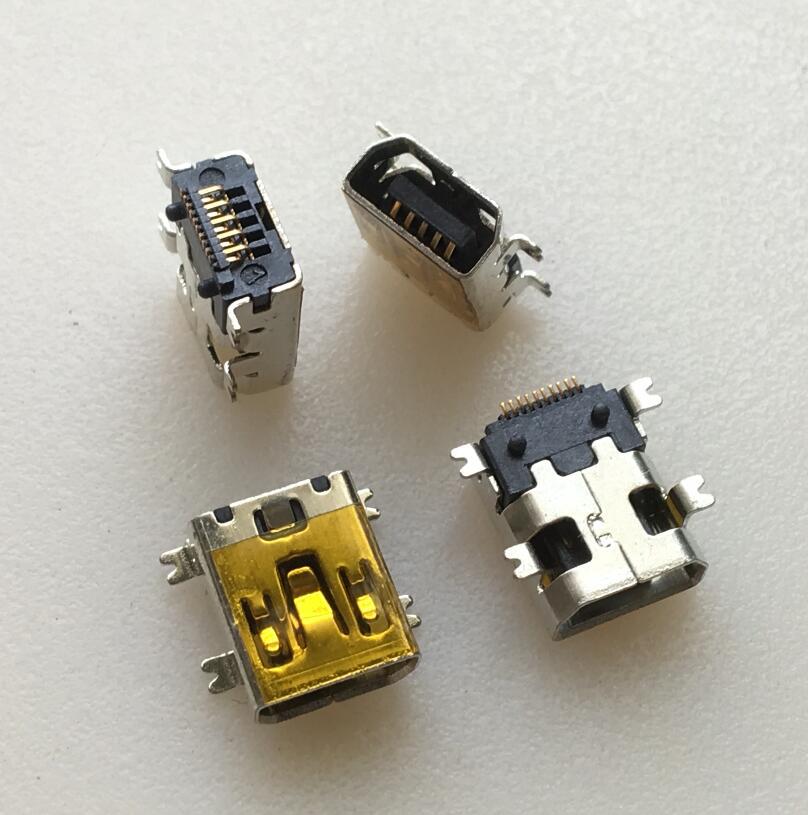 编带v3尾插 v3 充电接口 充电口 插座 v3口 10p 镀金针脚 带柱