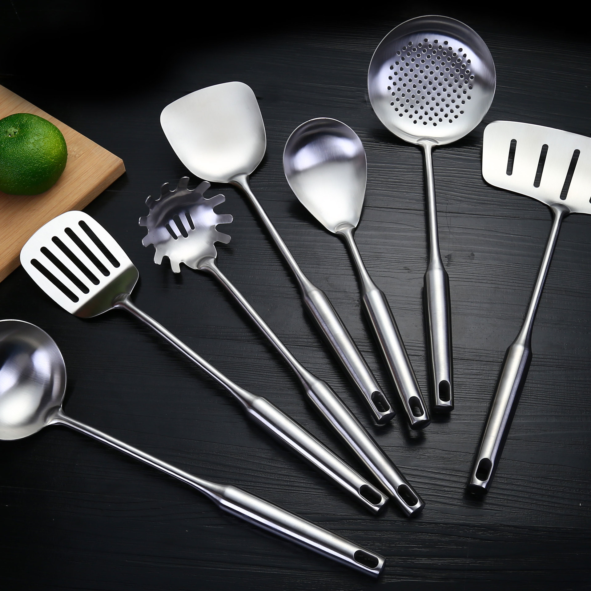 304不锈钢锅铲厨具大漏勺粥勺铲子炒铲饭勺烹饪勺铲鱼铲漏铲面捞