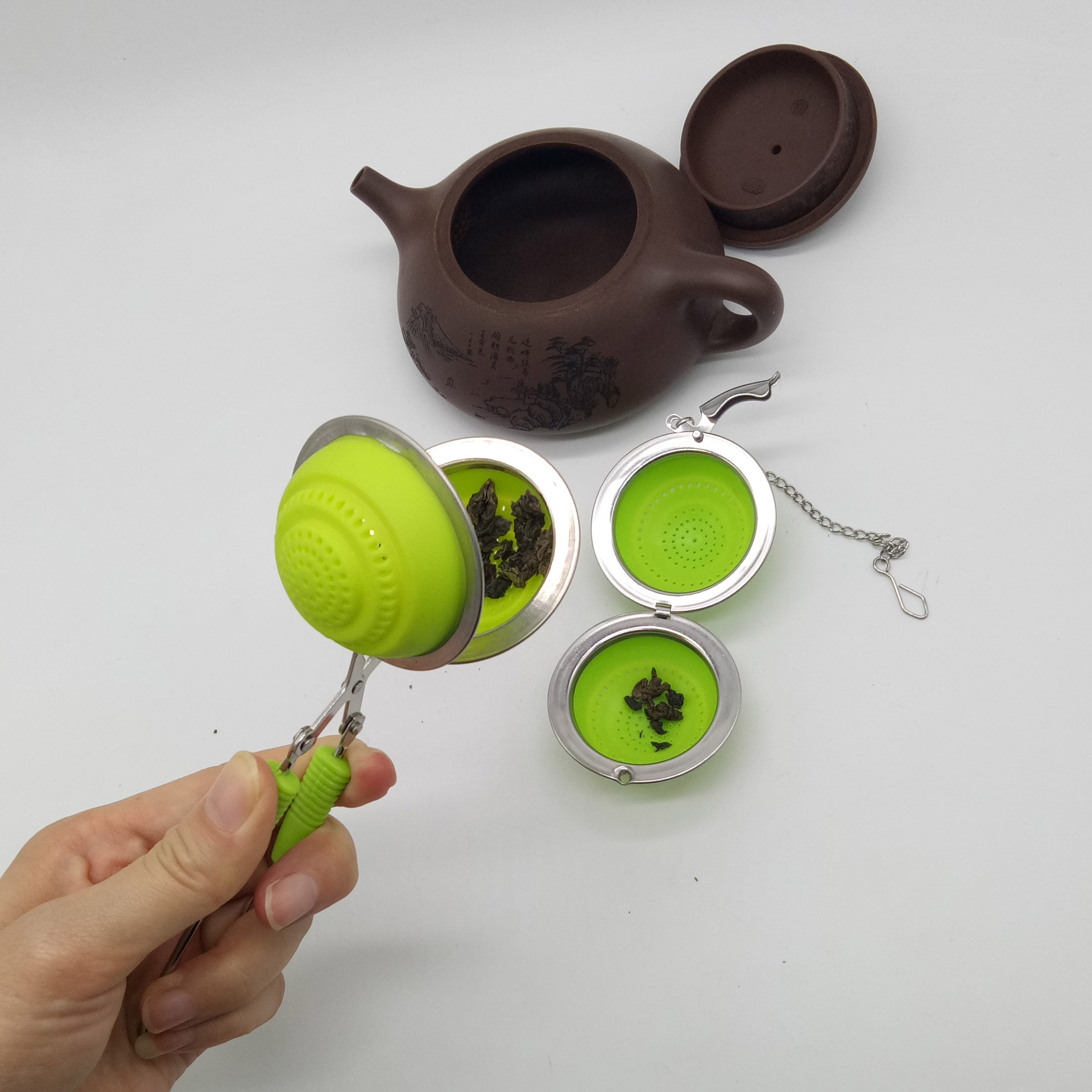 创意硅胶食用级泡茶器滤茶器茶具配件茶隔滤茶器