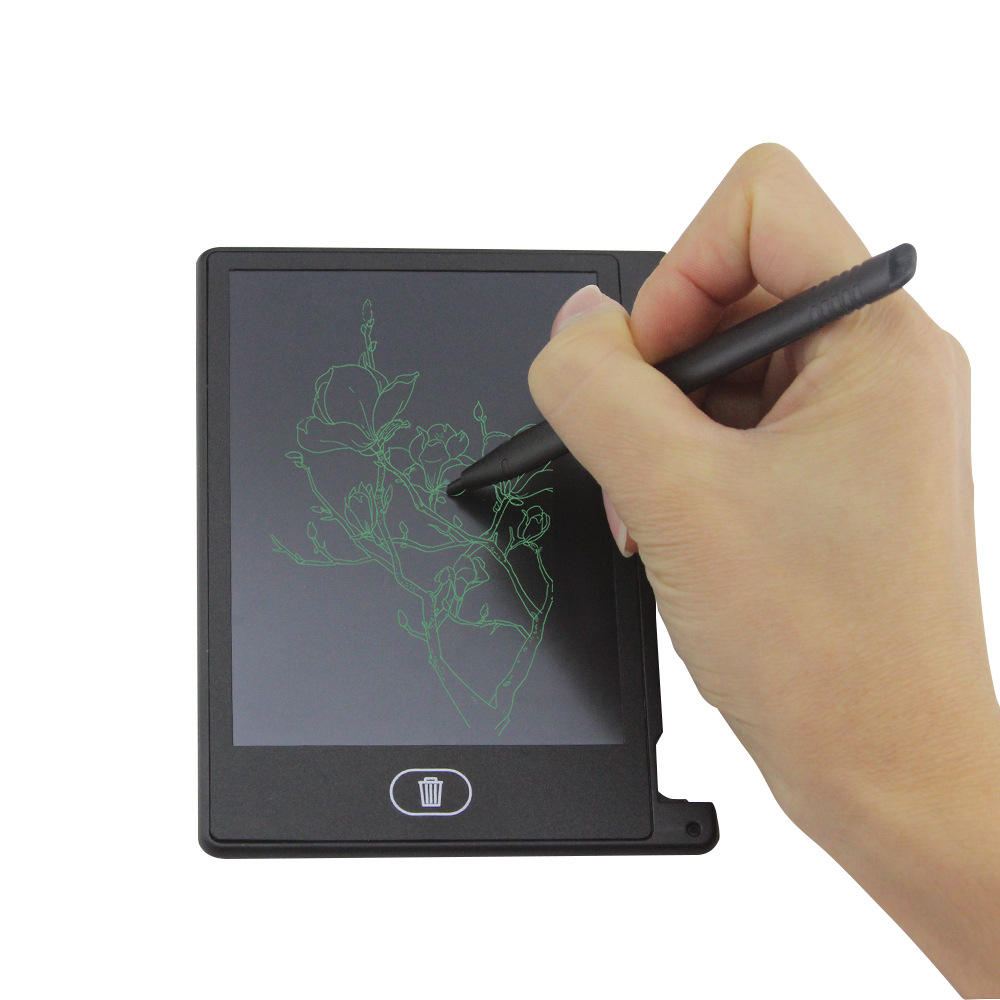 4寸迷你手写板儿童小画板迷你备忘液晶lcd写字板家庭办公