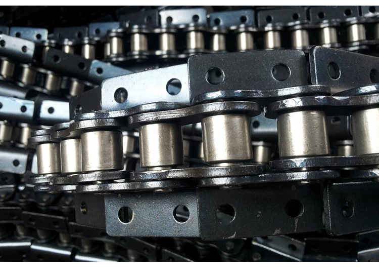 不锈钢双节距传动链 工业非标链条弯板链条c2050大滚珠直板链条