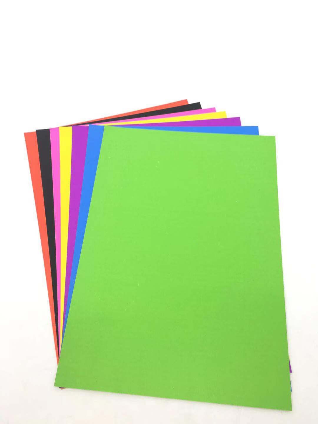 七色卡纸彩色厚手工4k儿童学生画画美术材料纸卡片纸封面纸a4硬纸