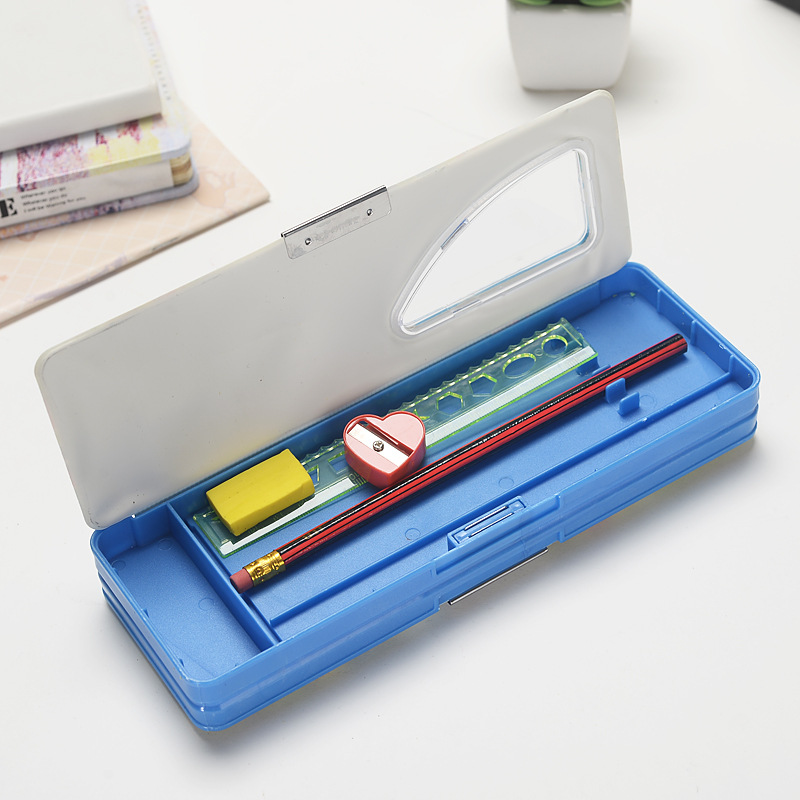 新款创意动漫铅笔盒 多功双面开文具盒男女生卡通铅笔盒学习奖品