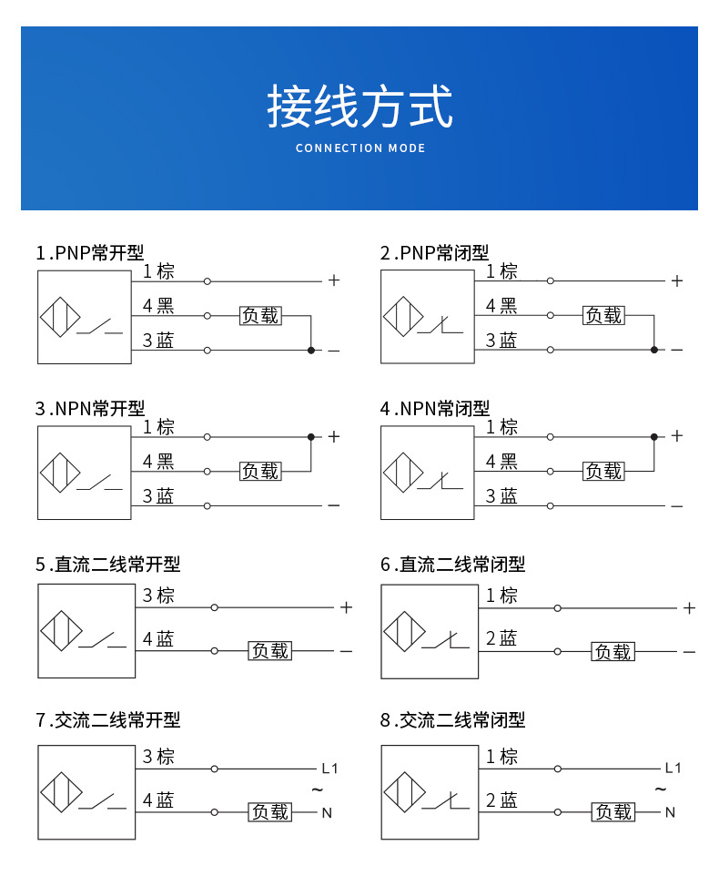 接近开关接线图 三线图片