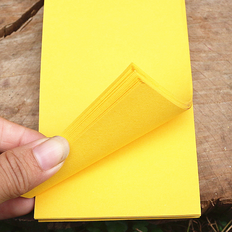 包邮优质画符纸问道祖庭 标准专用画符纸黄纸表纸黄符纸1份100张