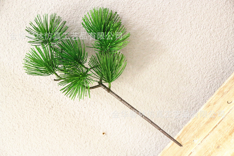 9头松柏树叶松针仿真山松须枯树崖柏装饰叶子大美人松超逼真批发