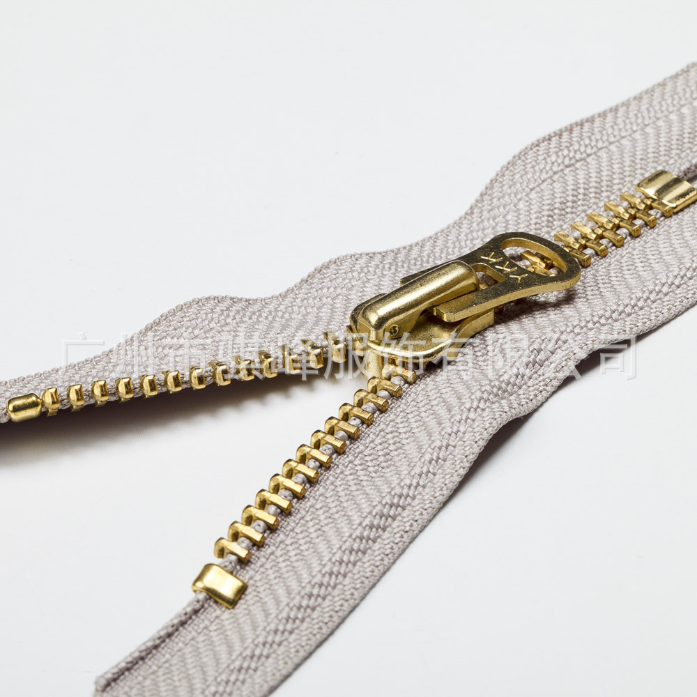 正品ykk拉链ykk八号金属金铜闭尾拉链鞋用拉链服饰口袋拉链
