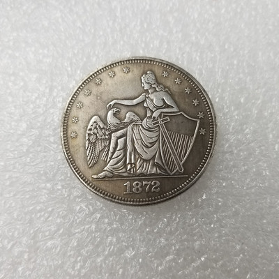 1872年摩根美元硬币铜镀银银元银圆厂价直销批发外国钱币#289