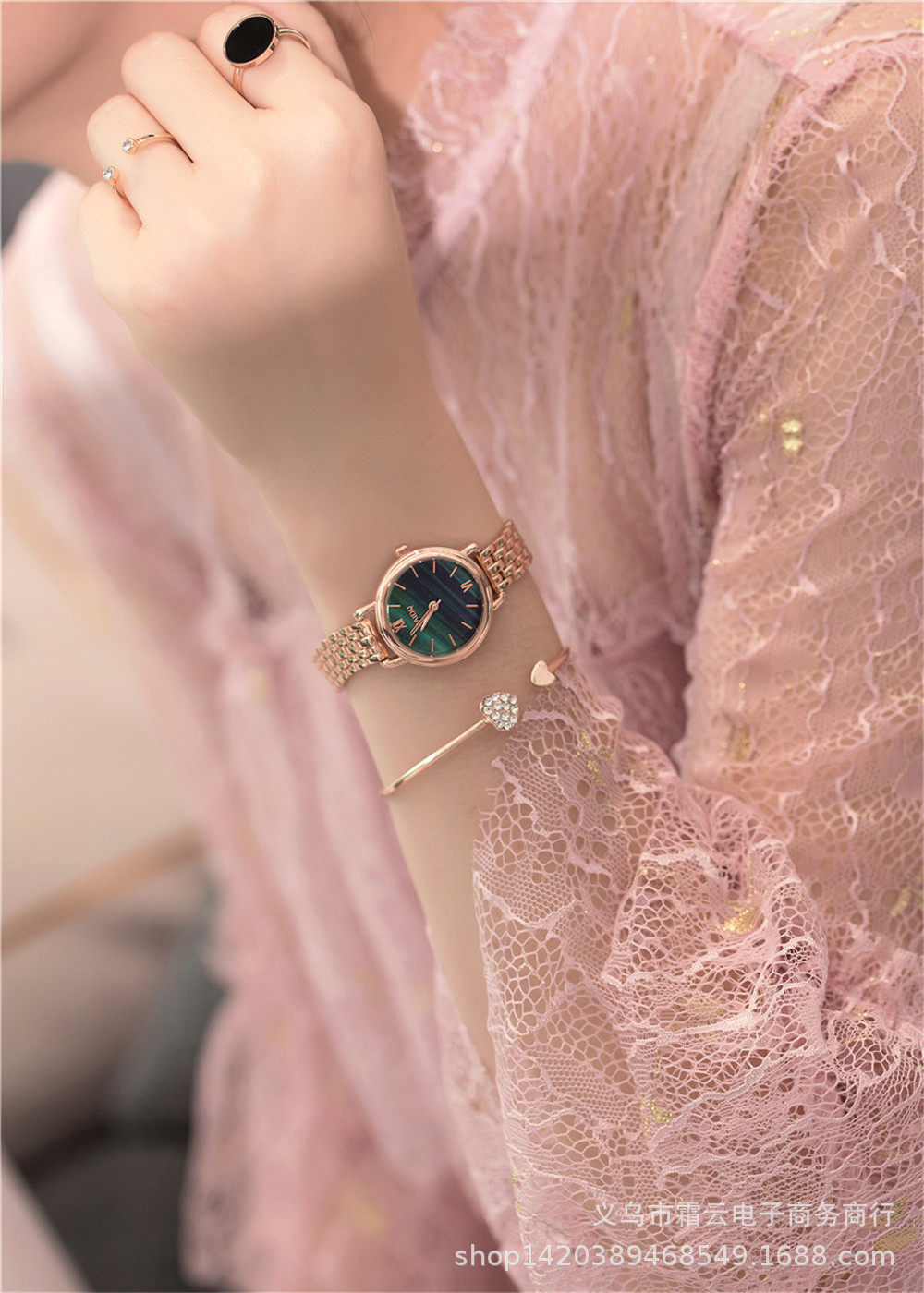 高档女表小表盘防水简约迷你小巧链条时尚潮流森系手表女少女心