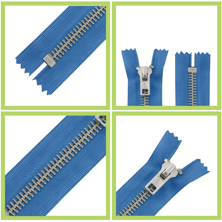 厂家直销服装服饰自锁闭尾金属拉链 环保鞋靴箱包拉链批发