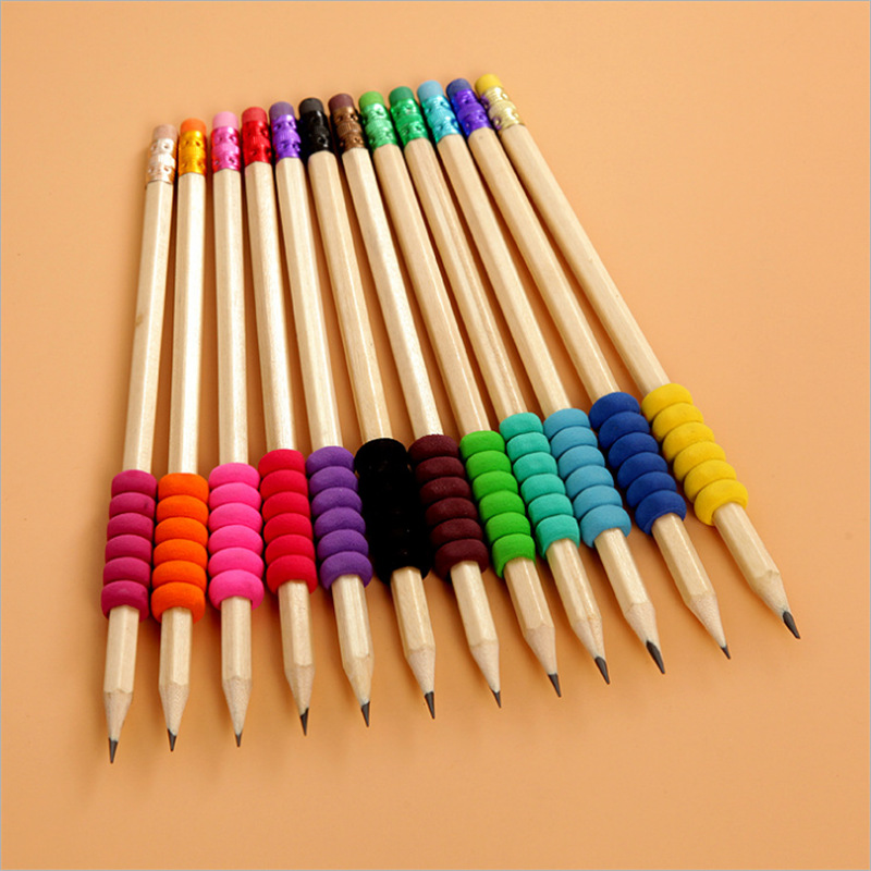 eva笔套厂家 儿童矫正握笔姿势铅笔套 nbr防滑保护手指握笔器