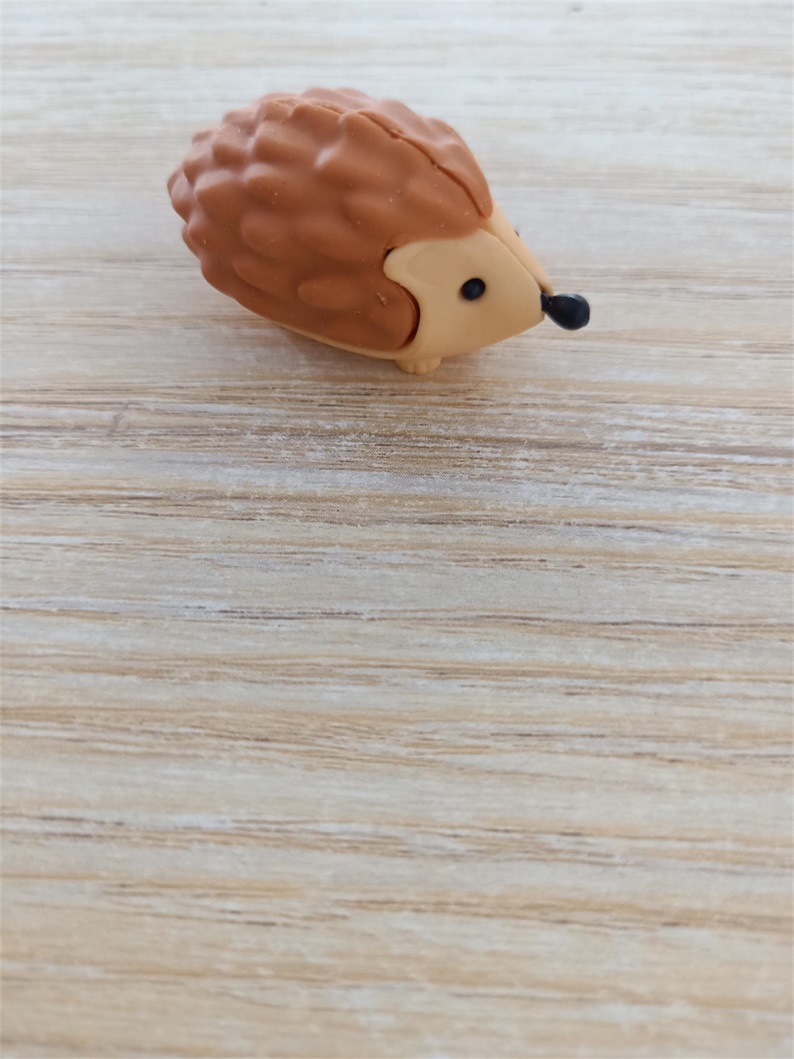 生产厂家 动物橡皮 注塑 环保 立体 刺猬橡皮擦 玩具橡皮
