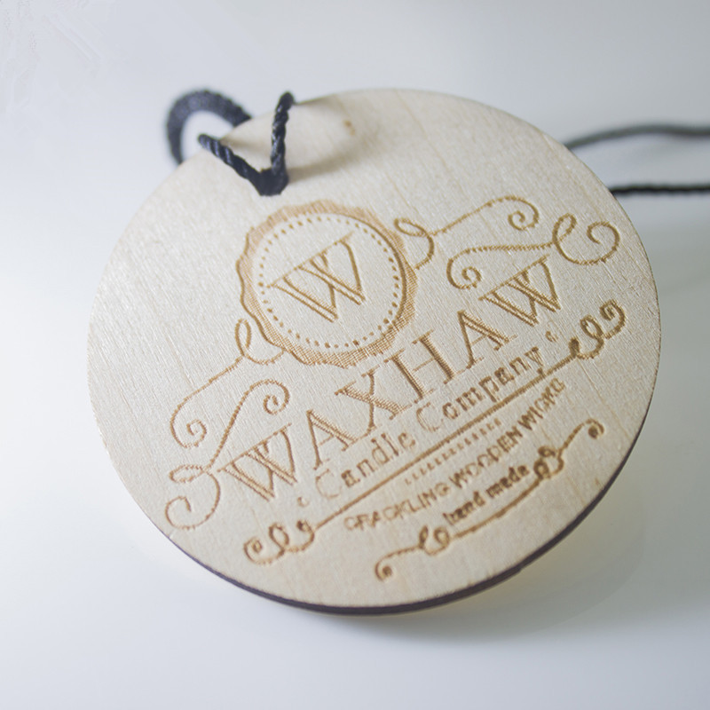 创意圆形吊牌杭州工厂直销儿童服饰内衣挂牌木质吊牌棉绳女装吊卡