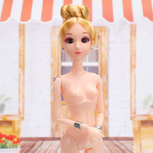 新款3D真眼娃娃素体身体婚纱公主装饰换装人偶裸娃玩具模型批发
