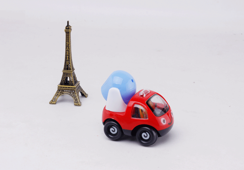 2916儿童回力玩具车卡通工程车 塑胶仿真模型汽车玩具 小玩具地摊