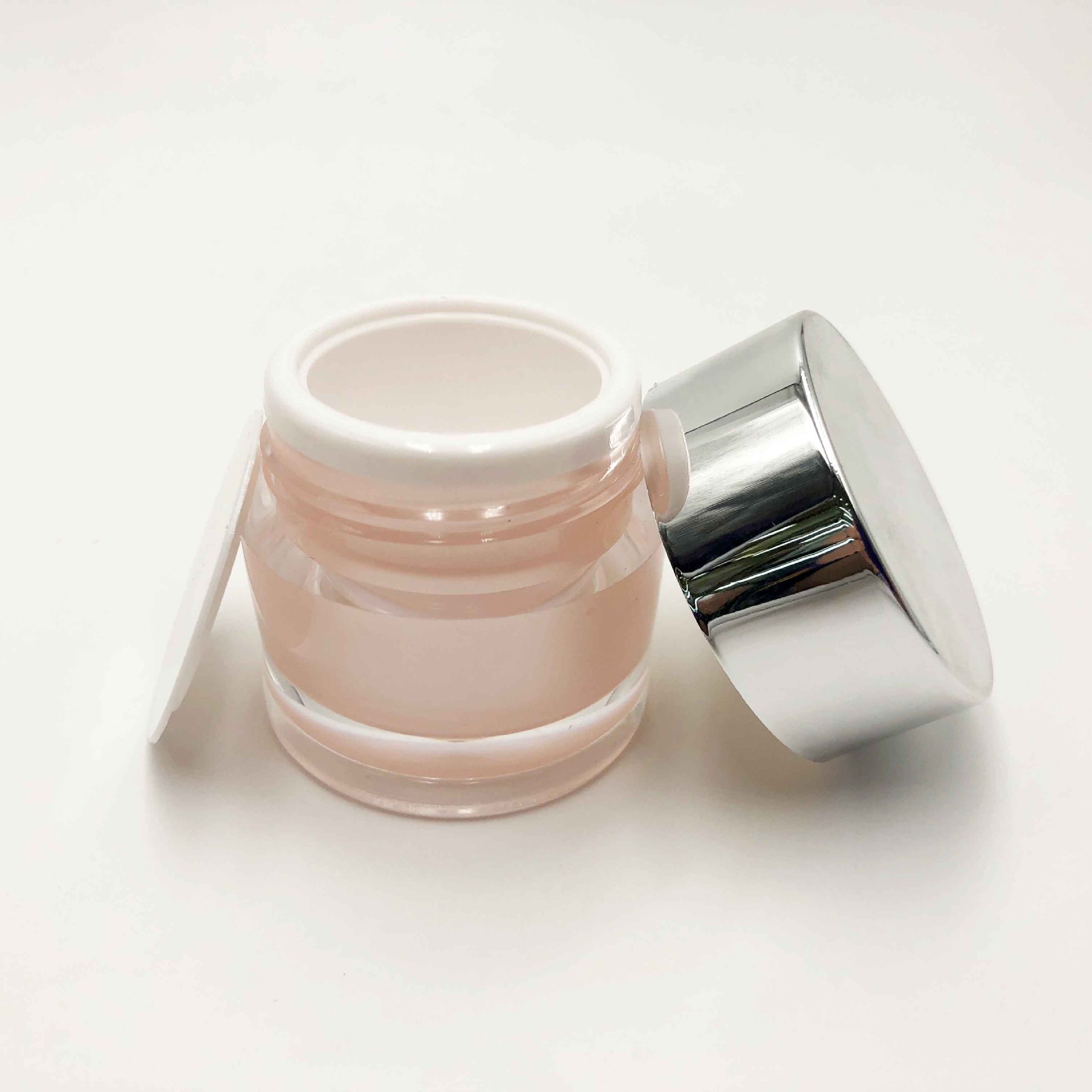 10g膏霜瓶亚克力面霜化妆品瓶子现货直圆瓶塑料分装日霜晚霜包材